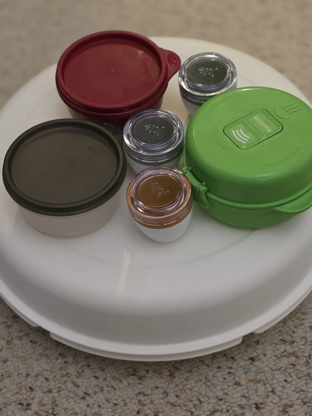 Tupperware Red Snap-Lid Food Container